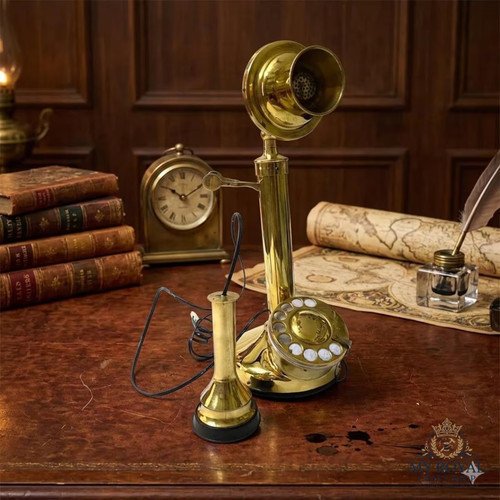 Vintage brass candlestick - brass,