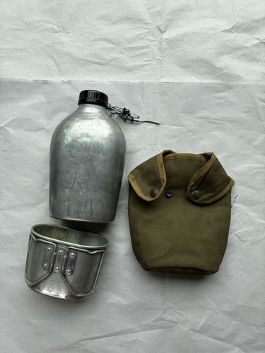 French army 1970s water bottle - army,
