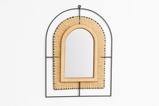 Natural Rattan Arch Wall