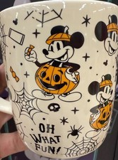 Disney Mickey Mouse Tea Coffee Mug Cup Halloween Oh What Fun 2025 Brand New 