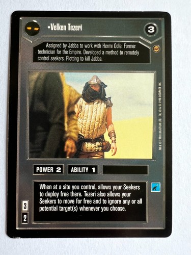 Star wars ccg jabba palace - star, jabba's