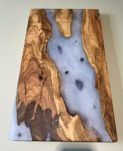Live edge olive wood resin - live,