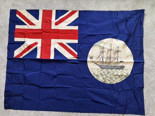 Vintage blue ensign flag - blue,