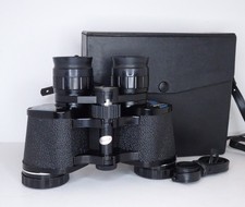 Vintage PATHESCOPE 6x-18x35 Zoom Binoculars & Case, Tested 