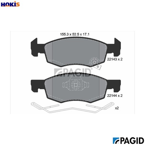 Brake pad set disc - brake,