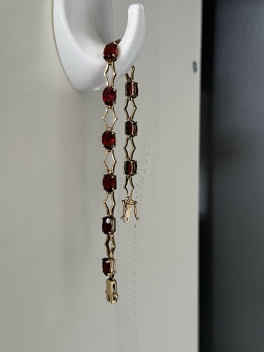 Vintage 9ct gold garnet - gold,