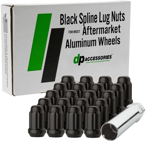 Black lug nuts - black,