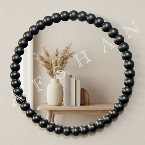 65cm large black - 65cm, round