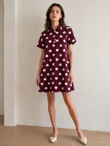 Tara jarmon dress burgundy - jarmon,