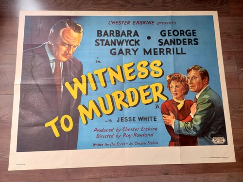 Witness murder 1954 british - witness,