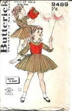 Vintage old circa 1960's Tyrolean dress jacket sewing pattern child 61 cm chest