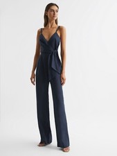 REISS EMILIA V-NECK LINEN