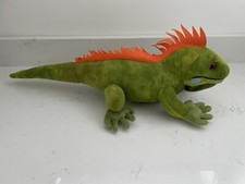 Wild republic green iguana lizard soft toy plush 23" Reptile Teddy