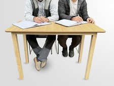 Exam Study Classroom school student training table desk adult solid Wooden Legs