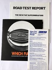 Fiat 126 127 128 Berlinetta X1/9 Mirafiori 132 Citivan Amigo Models Brochure '78