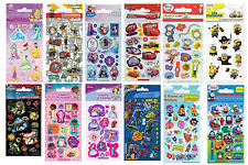 Childrens Character Fun Stickers 6 Sheets Party Pack Loot Bag Fillers