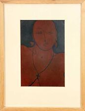 Rose Davis (b.1949) Linocut. Female Life Model