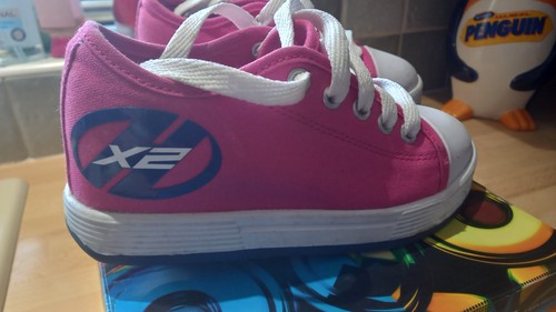Pink navy heelys 2 canvas - x,