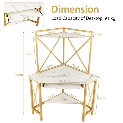 Home office corner desk - home, w/
