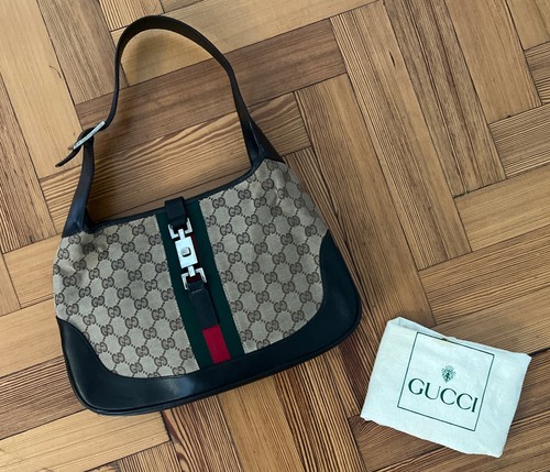 Gucci jackie canvas - &, leather