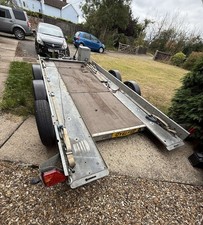 PRG SPORT  Tilting Car Trailer ,with Winch , Toolbox And Wheel Rack