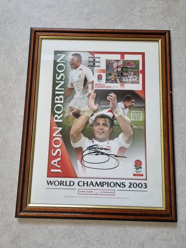 Jason robinson signed framed - robinson, &