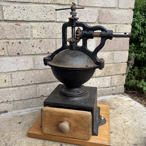 Antique coffee grinder cast - antique,