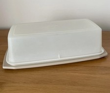 Vintage Tupperware Loaf Cake Rectangular Food Container With Lid