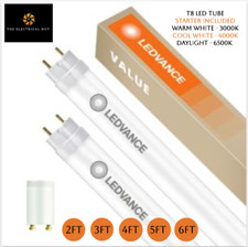 LEDVANCE T8 LED TUBE 2ft 3ft 4ft 5ft 6ft Mains Wiring or LED Starter (included)
