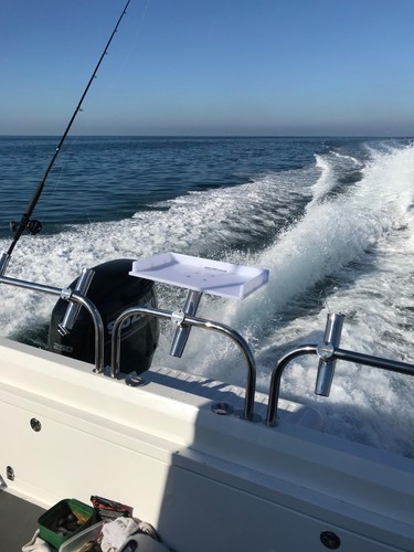 Boat bait table that slides - that,