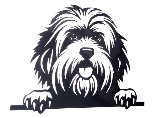 Tibetan terrier dog decal - terrier,