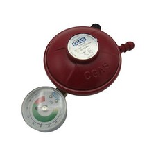 Propane Gas Regulator with Gauge 37mbar  (27MM Clip On Calor Patio Heater)