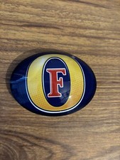 Fosters beer pump badge oval - beer,