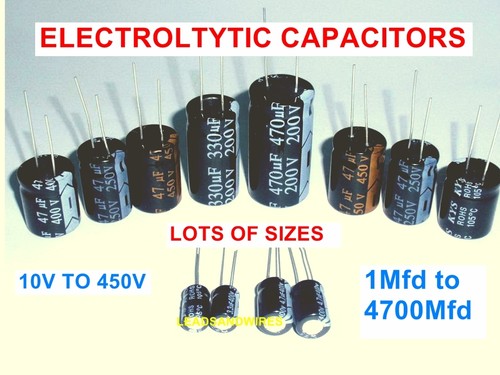 Capacitor electrolytic radial - electrolytic,