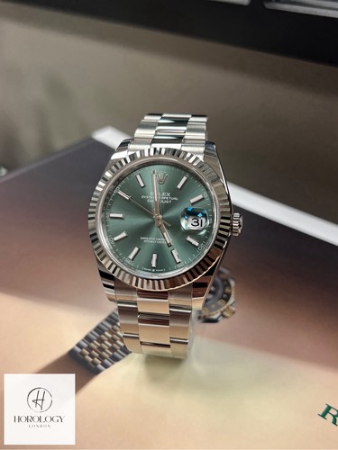 Rolex datejust mint green - 41,