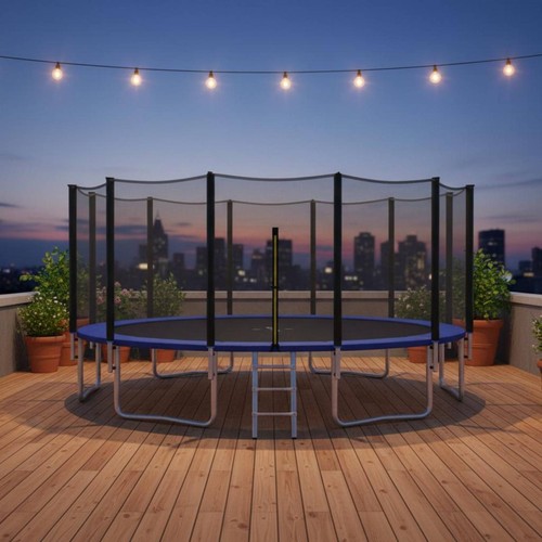 Trampoline safety enclosure - trampoline,
