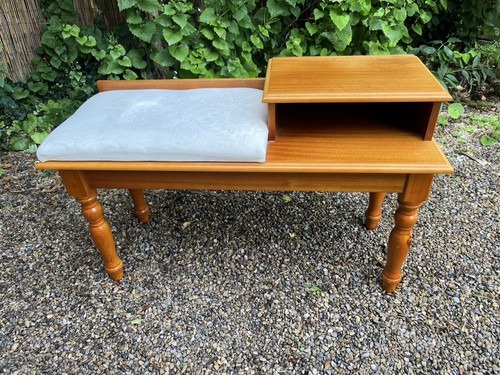 Vintage telephone table window - table,