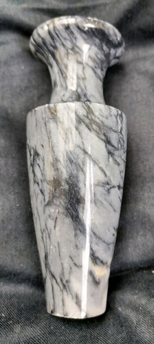 Vintage small hand carved grey - hand-carved,