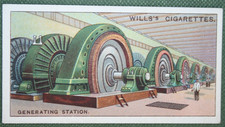 HYDRO ELECTRIC GENERATING PLANT  Canada   Vintage 1927 Illustrated Card  HE13