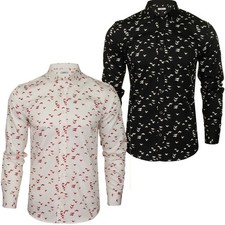 Xact Mens Bird Print Shirt
