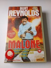 Malone Big Box VHS Ex Rental Rare Very Good Condition Burt Reynolds Classic