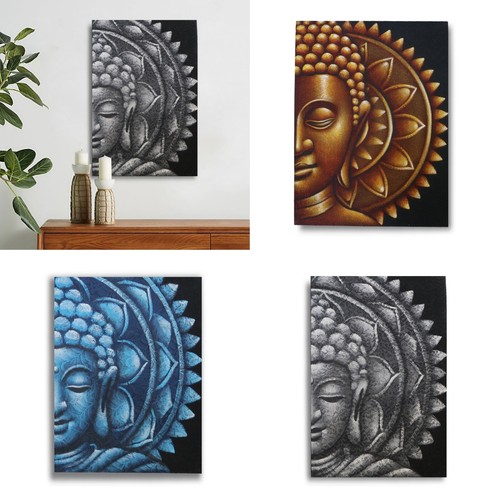 Half buddha head - half,