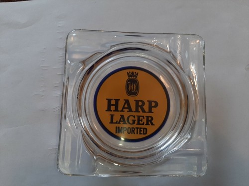 Harp lager glass ashtray - lager,