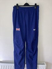 Nike Team GB Men’s Tracksuit Bottoms Blue Elite Athletics Olympics Sport Run M