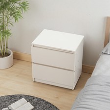 Wooden Bedside Table 2 Drawer