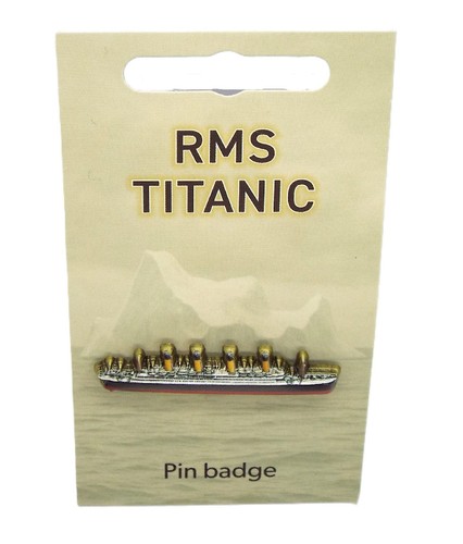Enamelled rms titanic pin - rms,