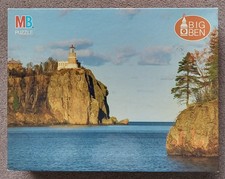 Vintage MB 1000 piece jigsaw puzzle 4962-8 - Split Rock Lighthouse - NEW SEALED