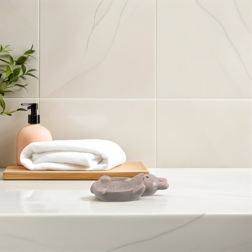 Rabbit ceramic soap - soap, dishes
