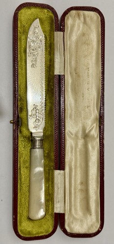 Antique solid silver butter - solid,
