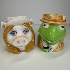 Tastesetter Sigma Ceramic Kermit Miss Piggy Mug Muppets Jim Henson Vintage *READ